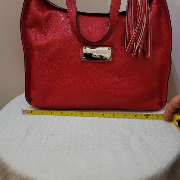 Red handbag genuine leather - Picture 13 of 16